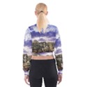 Mountain Snow Landscape Winter Cropped Sweatshirt View2