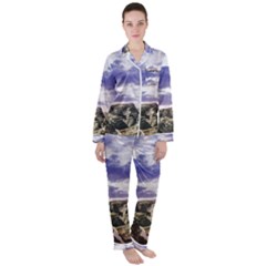 Mountain Snow Landscape Winter Women s Long Sleeve Satin Pajamas Set	 by Celenk