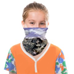 Mountain Snow Landscape Winter Face Covering Bandana (kids) by Celenk