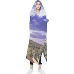 Mountain Snow Landscape Winter Wearable Blanket by Celenk