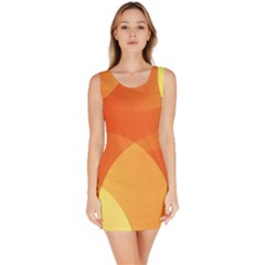 Abstract Orange Yellow Red Color Bodycon Dress by Celenk