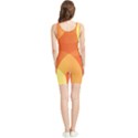 Abstract Orange Yellow Red Color Women s Wrestling Singlet View2