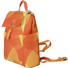 Abstract Orange Yellow Red Color Buckle Everyday Backpack by Celenk