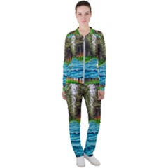 River Forest Landscape Nature Casual Jacket And Pants Set by Celenk