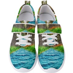 River Forest Landscape Nature Men s Velcro Strap Shoes by Celenk