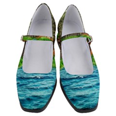 River Forest Landscape Nature Women s Mary Jane Shoes