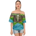 River Forest Landscape Nature Off Shoulder Short Sleeve Top View1