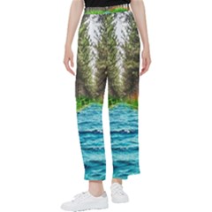 River Forest Landscape Nature Women s Pants  by Celenk