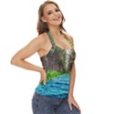 River Forest Landscape Nature Basic Halter Top View3