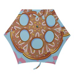 Dessert Food Donut Sweet Decor Chocolate Bread Mini Folding Umbrellas by Uceng