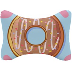 Dessert Food Donut Sweet Decor Chocolate Bread Seat Head Rest Cushion by Uceng