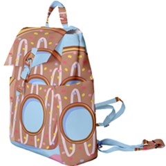 Dessert Food Donut Sweet Decor Chocolate Bread Buckle Everyday Backpack by Uceng