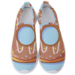 Dessert Food Donut Sweet Decor Chocolate Bread Men s Slip On Sneakers by Uceng