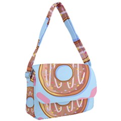 Dessert Food Donut Sweet Decor Chocolate Bread Courier Bag by Uceng