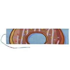 Dessert Food Donut Sweet Decor Chocolate Bread Roll Up Canvas Pencil Holder (l) by Uceng