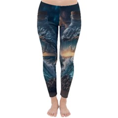 Fantasy People Mysticism Composing Fairytale Art 2 Classic Winter Leggings by Uceng