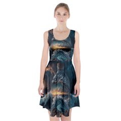 Fantasy People Mysticism Composing Fairytale Art 2 Racerback Midi Dress by Uceng