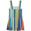 Colorful Rainbow Striped Pattern Stripes Background Kids  Layered Skirt Swimsuit View2