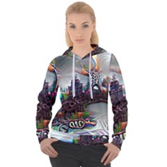 Abstract Art Psychedelic Art Experimental Women s Overhead Hoodie by Uceng