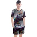 Abstract Art Psychedelic Art Experimental Men s Mesh Tee and Shorts Set View1