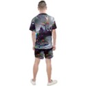 Abstract Art Psychedelic Art Experimental Men s Mesh Tee and Shorts Set View2