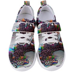 Abstract Art Psychedelic Art Experimental Women s Velcro Strap Shoes by Uceng