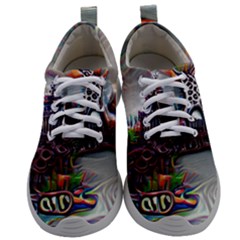 Abstract Art Psychedelic Art Experimental Mens Athletic Shoes by Uceng