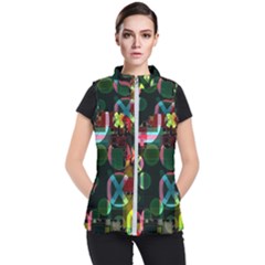 Abstract Color Texture Creative Women s Puffer Vest by Uceng