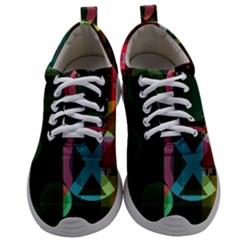 Abstract Color Texture Creative Mens Athletic Shoes by Uceng