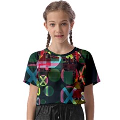 Abstract Color Texture Creative Kids  Basic Tee by Uceng