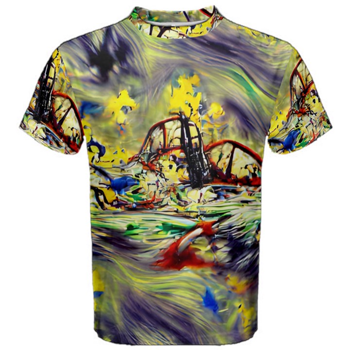 Abstract Arts Psychedelic Art Experimental Men s Cotton Tee