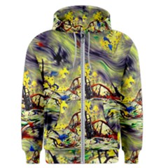 Abstract Arts Psychedelic Art Experimental Men s Zipper Hoodie