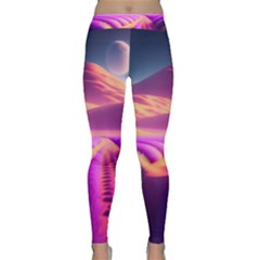 Fantasy Art Wallpaper Artwork Desktop Classic Yoga Leggings by Uceng