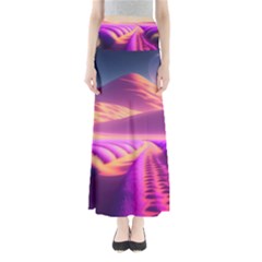 Fantasy Art Wallpaper Artwork Desktop Full Length Maxi Skirt by Uceng