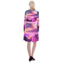 Fantasy Art Wallpaper Artwork Desktop Long Sleeve Velvet Front Wrap Dress View2