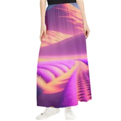 Fantasy Art Wallpaper Artwork Desktop Maxi Chiffon Skirt by Uceng