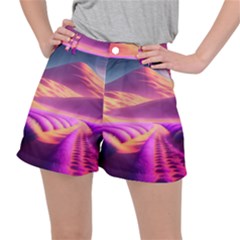 Fantasy Art Wallpaper Artwork Desktop Women s Ripstop Shorts by Uceng