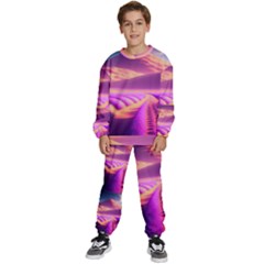 Fantasy Art Wallpaper Artwork Desktop Kids  Sweatshirt Set by Uceng