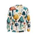 Mushroom Forest Fantasy Flower Nature Kids  Sweatshirt View2