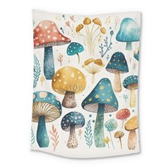 Mushroom Forest Fantasy Flower Nature Medium Tapestry