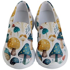 Mushroom Forest Fantasy Flower Nature Kids Lightweight Slip Ons by Uceng