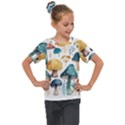 Mushroom Forest Fantasy Flower Nature Kids  Mesh Piece Tee View1