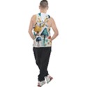 Mushroom Forest Fantasy Flower Nature Men s Sleeveless Hoodie View2