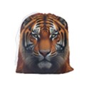 Tiger Animal Feline Predator Portrait Carnivorous Drawstring Pouch (XL) View2