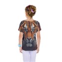 Tiger Animal Feline Predator Portrait Carnivorous Kids  One Piece Tee View2