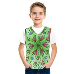 Flower Mandala Art Drawing Spring Background Kids  Basketball Tank Top