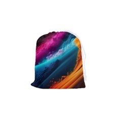 Abstract Art Artwork Drawstring Pouch (small) by Uceng