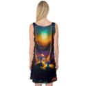 Ai Generated Mushrooms Wallpaper Sleeveless Satin Nightdress View2