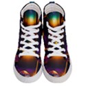 Ai Generated Mushrooms Wallpaper Men s Hi-Top Skate Sneakers View1