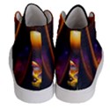 Ai Generated Mushrooms Wallpaper Men s Hi-Top Skate Sneakers View4